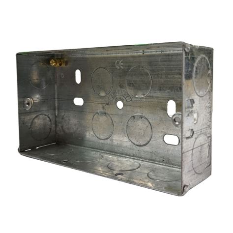 steel back box|deep back boxes electrical.